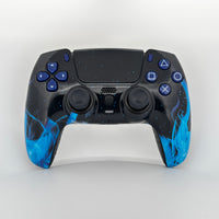 PS5 Pro Controller Blue Flame