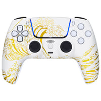 PS5 eSport Controller The Great GOLDEN Wave Off Kanagawa - White
